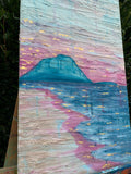 Mount On Sand - textured painting